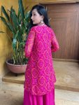 ATTARACTIVE PURE CHINON EMBROIDERY LACE WORK GOWN ATTACHED DUPATTA WITH JACKET BELT FESTIVAL WEAR WHOLESALE PRICE ETHNIC GARMENT (1)