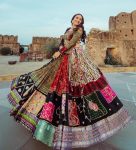 ATTRACTIVE CHINON SILK DIGITAL PRINT AND REAL MIRROR WORK LEHENGA CHOLI WITH DUPATTA FESTIVAL WEAR WHOLESALE PRICE ETHNIC GARMENT (4)