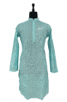 ATTRACTIVE COTTON SEQUENCE WORK MENS KURTA WITH PAJAMA WEDDING WEAR WHOLESALE PRICE ETHNIC GARMENT (5)-Photoroom