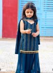 ATTRACTIVE GEORGETTE EMBROIDERY SEQUENCE WORK KIDS TOP PALAZZO WITH DUPATTA FESTIVAL WEAR BEST PRICE TEXTILE GARMENT (13)