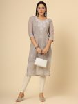 ATTRACTIVE GEORGETTE LUCKNOAWI CHICKENKARI WORK GIRLS KURTI CASUAL WEAR WHOLESALE PRICE ETHNIC GARMENT (16)