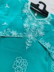 ATTRACTIVE GEORGETTE LUCKNOAWI CHICKENKARI WORK GIRLS KURTI CASUAL WEAR WHOLESALE PRICE ETHNIC GARMENT (12)