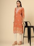 ATTRACTIVE GEORGETTE LUCKNOAWI CHICKENKARI WORK GIRLS KURTI CASUAL WEAR WHOLESALE PRICE ETHNIC GARMENT (3)