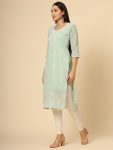 ATTRACTIVE GEORGETTE LUCKNOAWI CHICKENKARI WORK GIRLS KURTI CASUAL WEAR WHOLESALE PRICE ETHNIC GARMENT (5)