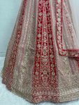 ATTRACTIVE GEORGETTE SEQUENCE DIAMOND HAND WORK LEHENGA CHOLI WITH DUPATTA WEDDING WEAR WHOLESALE PRICE ETHNIC GARMENT (7)