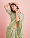 ATTRACTIVE JIMMY CHOO EMBROIDERY SEQUENCE WITH CODING WORK SAREE WITH UNSTITCHED BLOUSE PARTY WEAR WHOLESALE PRICE ETHNIC GARMENT (6)