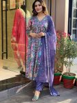 ATTRACTIVE MUSLIN WITH DIGITAL PRINT WORK TOP BOTTOM WITH DUPATTA CASUAL WEAR WHOLESALE PRICE ETHNIC GARMENT (12)