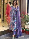 ATTRACTIVE MUSLIN WITH DIGITAL PRINT WORK TOP BOTTOM WITH DUPATTA CASUAL WEAR WHOLESALE PRICE ETHNIC GARMENT (12)