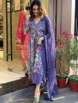 ATTRACTIVE MUSLIN WITH DIGITAL PRINT WORK TOP BOTTOM WITH DUPATTA CASUAL WEAR WHOLESALE PRICE ETHNIC GARMENT (12)