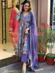 ATTRACTIVE MUSLIN WITH DIGITAL PRINT WORK TOP BOTTOM WITH DUPATTA CASUAL WEAR WHOLESALE PRICE ETHNIC GARMENT (12)