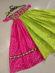 ATTRACTIVE RAYON BANDHEJ PRINTED WORK KIDS READY TO WEAR GOWN FESTIVAL WEAR WHOLESALE PRICE ETHNIC GARMENT (3)