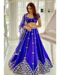 BANGLORI SILK EMBROIDERY AND REAL MIRROR WORK LEHENGA BLOUSE WITH DUPATTA WEDDING WEAR WHOLESALE PRICE ETHNIC GARMENT (1)