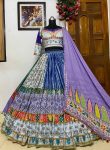 DESIGNER BUTTER SILK DIGITAL PRINT WITH MIRROR WORK LEHENGA CHOLI WITH DUPATTA FESTIVAL WEAR WHOLESALE PRICE EHTNIC GARMENT (2)