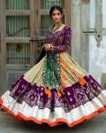 DESIGNER BUTTER SILK DIGITAL PRINT WITH MIRROR WORK LEHENGA CHOLI WITH DUPATTA PARTY WEAR WHOLESALE PRICE ETHNIC GARMENT (1)