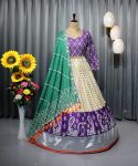 DESIGNER BUTTER SILK DIGITAL PRINT WITH MIRROR WORK LEHENGA CHOLI WITH DUPATTA PARTY WEAR WHOLESALE PRICE ETHNIC GARMENT (1)