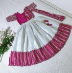 DESIGNER CHENILLE EMBROIDERY SEQUENCE WORK LEHENGA BLOUSE ATTRACHED DUPATTA FESTIVAL WEAR WHOLESALE PRICE ETHNIC GARMENT (21)