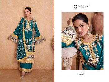 DESIGNER CHINON EMBROIDERY CODING WORK TOP PALAZZO WITH DUPATTA