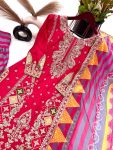 DESIGNER CHINON EMBROIDERY SEQUENCE WORK TOP DHOTI WITH DUPATTA PARTY WEAR WHOLESALE PRICE ETHNIC GARMENT (3)