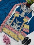 DESIGNER CHINON SILK EMBROIDERY CODING WORK TOP BOTTOM WITH DUPATTA PARTY WEAR WHOLESALE PRICE ETHNIC GARMENT (3)