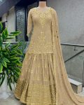 DESIGNER CHINON SILK EMBROIDERY SEQUENCE WORK TOP LEHENGA WITH DUPATTA PARTY WEAR WHOLESALE PRICE ETHNIC GARMENT (2)