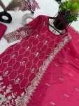 DESIGNER CHINON SILK EMBROIDREY SEQUENCE WORK TOP PALAZZO WITH DUPATTA PARTY WEAR WHOLESALE PRICE ETHNIC GARMENT (2)