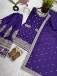 DESIGNER CHINON SILK MULTI THREAD WORK TOP PALAZZO WITH DUPATTA PARTY WEAR WHOLESALE PRICE ETHNIC GARMENT (5)