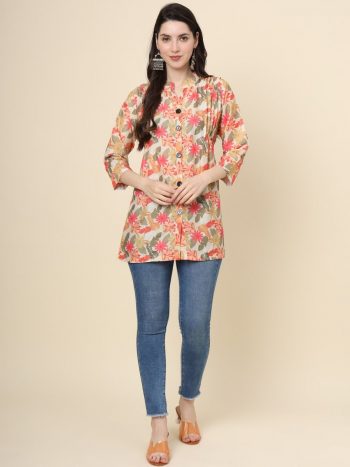 DESIGNER COTTON DIGITAL PRINT ONLY TOP MULTI