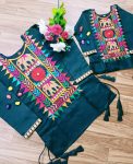 DESIGNER COTTON EMBROIDERY WORK MOTHER DAUGTHER COMBO FESTIVAL WEAR WHOLESALE PRICE ETHNIC GARMENT (5)