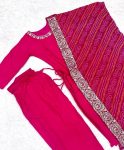 DESIGNER COTTON EMBROIDREY SEQUENCE WORK TOP BOTTOM WIOTH DUPATTA PARTY WEAR WHOLESALE PRICE ETHNIC GARMENT (8)