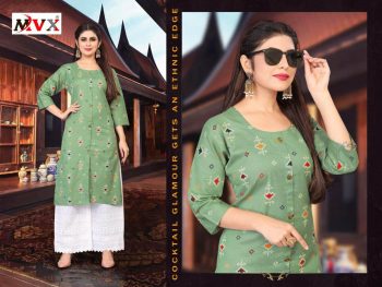 DESIGNER COTTON JAIPURI BANDHEJ PRINT WORK KURTI WITH PALAZZO PISTA