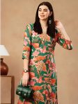 DESIGNER COTTON PRINT WORK KURTI WITH PANT CASUAL WEAR WHOLESALE PRICE ETHNIC GARMENT (5)