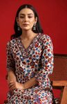 DESIGNER COTTON PRINT WORK KURTI WITH PANT CASUAL WEAR WHOLESALE PRICE ETHNIC GARMENT (7)