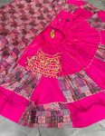 DESIGNER COTTON WITH PRINT WORK READY TO WEAR LEHENGA DUPATTA WITH KODI WORK CHOLI FESTIVAL WEAR WHOLESALE PRICE ETHNIC GARMENT (1)