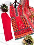 DESIGNER GEORGETTE DIGITAL PRINT WITH MIRROR WORK TOP BOTTOM WITH DUPATTA FESTIVAL WEAR WHOLESALE PRICE ETHINC GARMENT (4)