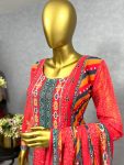 DESIGNER GEORGETTE DIGITAL PRINT WITH MIRROR WORK TOP BOTTOM WITH DUPATTA FESTIVAL WEAR WHOLESALE PRICE ETHINC GARMENT (4)