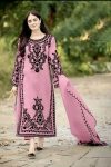 DESIGNER GEORGETTE EMBROIDERY MICRO COTTON TOP BOTTOM WITH DUPATTA PARTY WEAR WHOLESALE PRICE ETHNIC GARMENT (24)