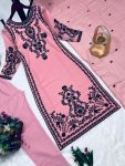 DESIGNER GEORGETTE EMBROIDERY MICRO COTTON TOP BOTTOM WITH DUPATTA PARTY WEAR WHOLESALE PRICE ETHNIC GARMENT (24)