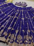 DESIGNER GEORGETTE EMBROIDERY SEQUENCE WORK LEHENGA CHOLI WITH DUPATTA PARTY WEAR WHOLESALE PRICE ETHNIC GARMENT (2)