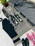 DESIGNER GEORGETTE EMBROIDERY SEQUENCE WORK TOP PALAZZO WITH DUPATTA PARTY WEAR WHOLESALE PRICE ETHNIC GARMENT (4)