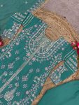 DESIGNER GEORGETTE EMBROIDERY SEQUENCE WORK TOP PALAZZO WITH DUPATTA PARTY WEAR WHOLESALE PRICE ETHNIC GARMENT (1)