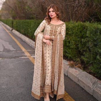 DESIGNER GEORGETTE SEQUENCE EMBROIDERY WORK TOP PALAZZO WITH DUPATTA OFF WHITE
