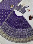 DESIGNER GEORGETTE THREAD WITH SEQUENCE WORK LEHENGA CHOLI WITH DUPATTA FESTIVAL WEAR BEST PRICE TEXTILE GARMENT (4)