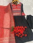 DESIGNER MUSLIN MIRROR WORK TOP BOTTOM WITH DUPATTA PARTY WEAR WHOLESALE PRICE ETHNIC GARMENT (3)