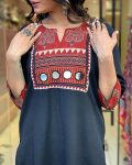 DESIGNER MUSLIN MIRROR WORK TOP BOTTOM WITH DUPATTA PARTY WEAR WHOLESALE PRICE ETHNIC GARMENT (3)