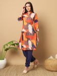 DESIGNER MUSLIN PRINT WORK TOP WITH BOTTOM CASUAL WEAR WHOLESALE PRICE ETHNIC GARMENT (10)