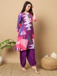 DESIGNER MUSLIN PRINT WORK TOP WITH BOTTOM CASUAL WEAR WHOLESALE PRICE ETHNIC GARMENT (15)