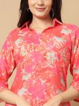 DESIGNER MUSLIN PRINT WORK TOP WITH BOTTOM CASUAL WEAR WHOLESALE PRICE ETHNIC GARMENT (5)