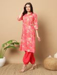 DESIGNER MUSLIN PRINT WORK TOP WITH BOTTOM CASUAL WEAR WHOLESALE PRICE ETHNIC GARMENT (5)