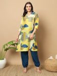 DESIGNER MUSLIN PRINT WORK TOP WITH BOTTOM CASUAL WEAR WHOLESALE PRICE ETHNIC GARMENT (9)