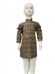 DESIGNER PURE COTTON FOIL PRINT WORK KIDS KURTA WITH PAJAMA FESTIVAL WEAR WHOLESALE PRICE ETHNIC GARMENT (5)